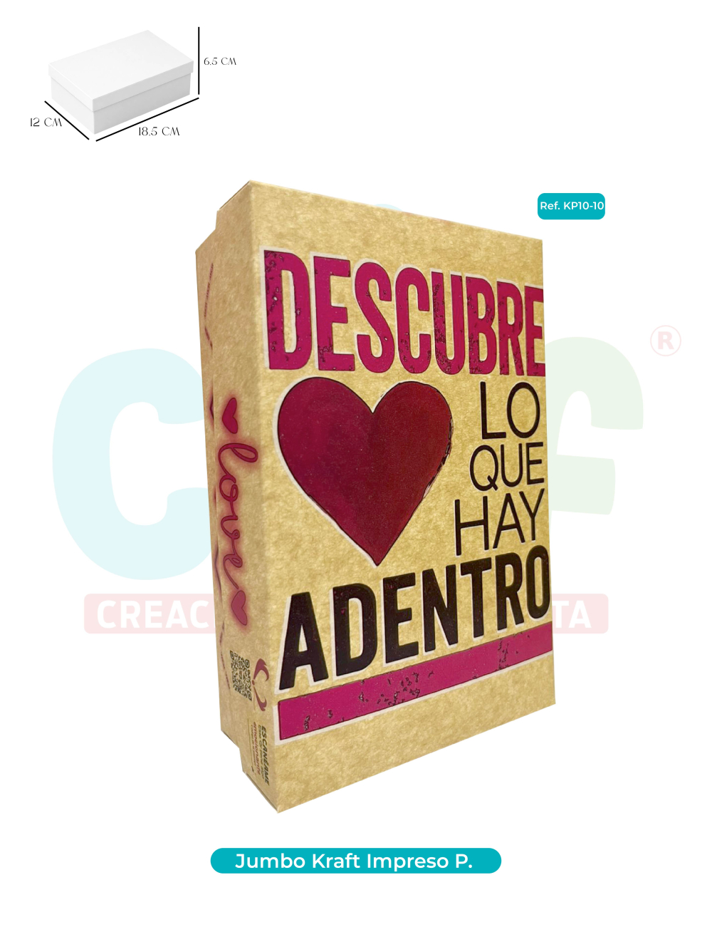 CAJA JUMBO KRAFT COLOR PEQUEÑA  KP10-10