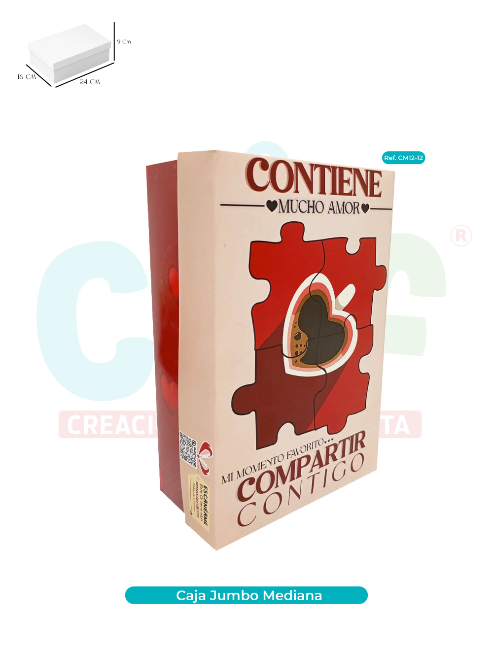 CAJA JUMBO COLOR MEDIANA  CM12-12