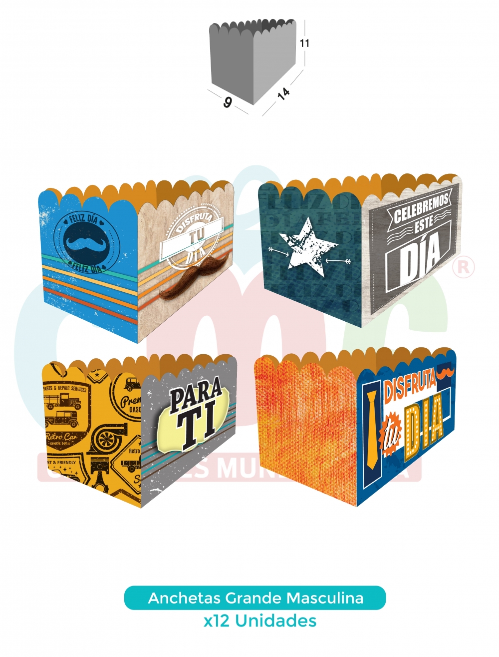 BASE ANCHETA GRANDE X12 GRANDE HOMBRE TODA OCASIÓN