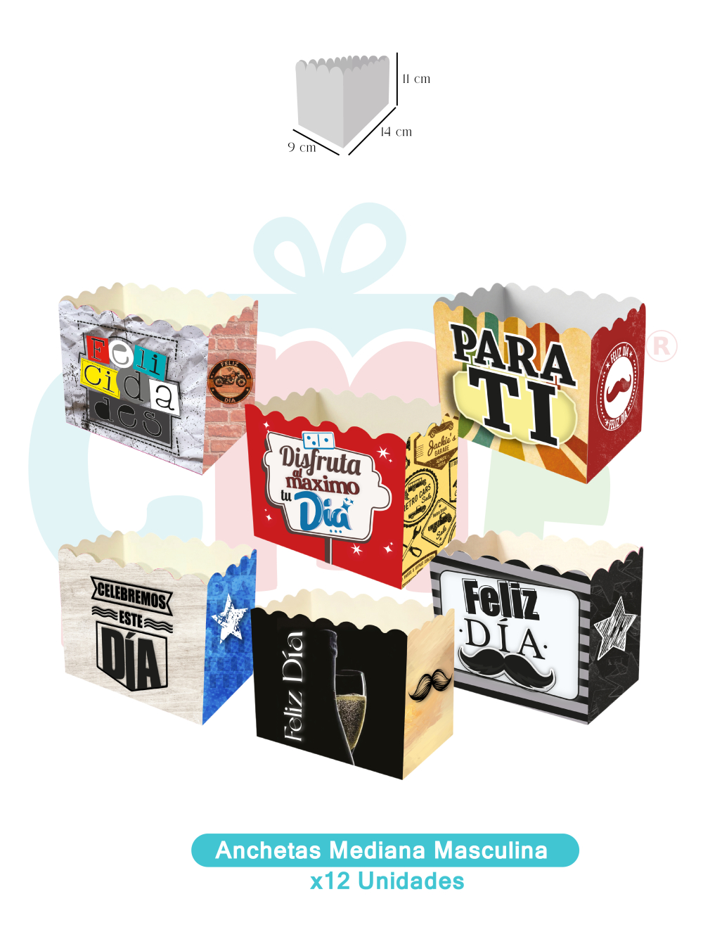 BASE ANCHETA MEDIANA X12 MEDIANA HOMBRE TODA OCASIÓN