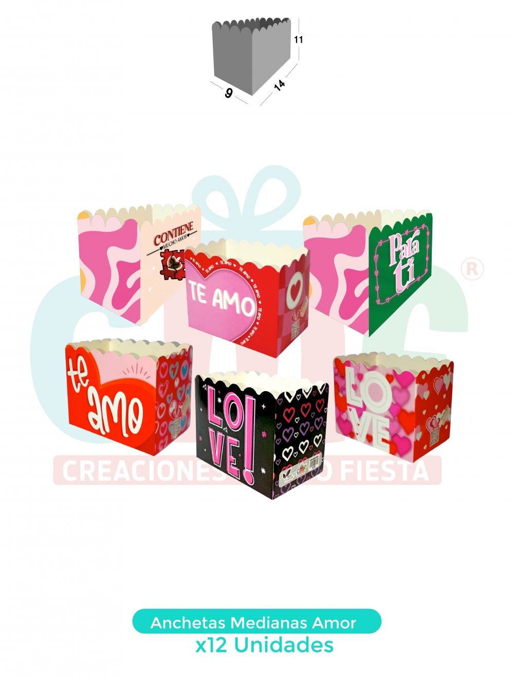 BASE ANCHETA MEDIANA X12 MEDIANA AMOR 