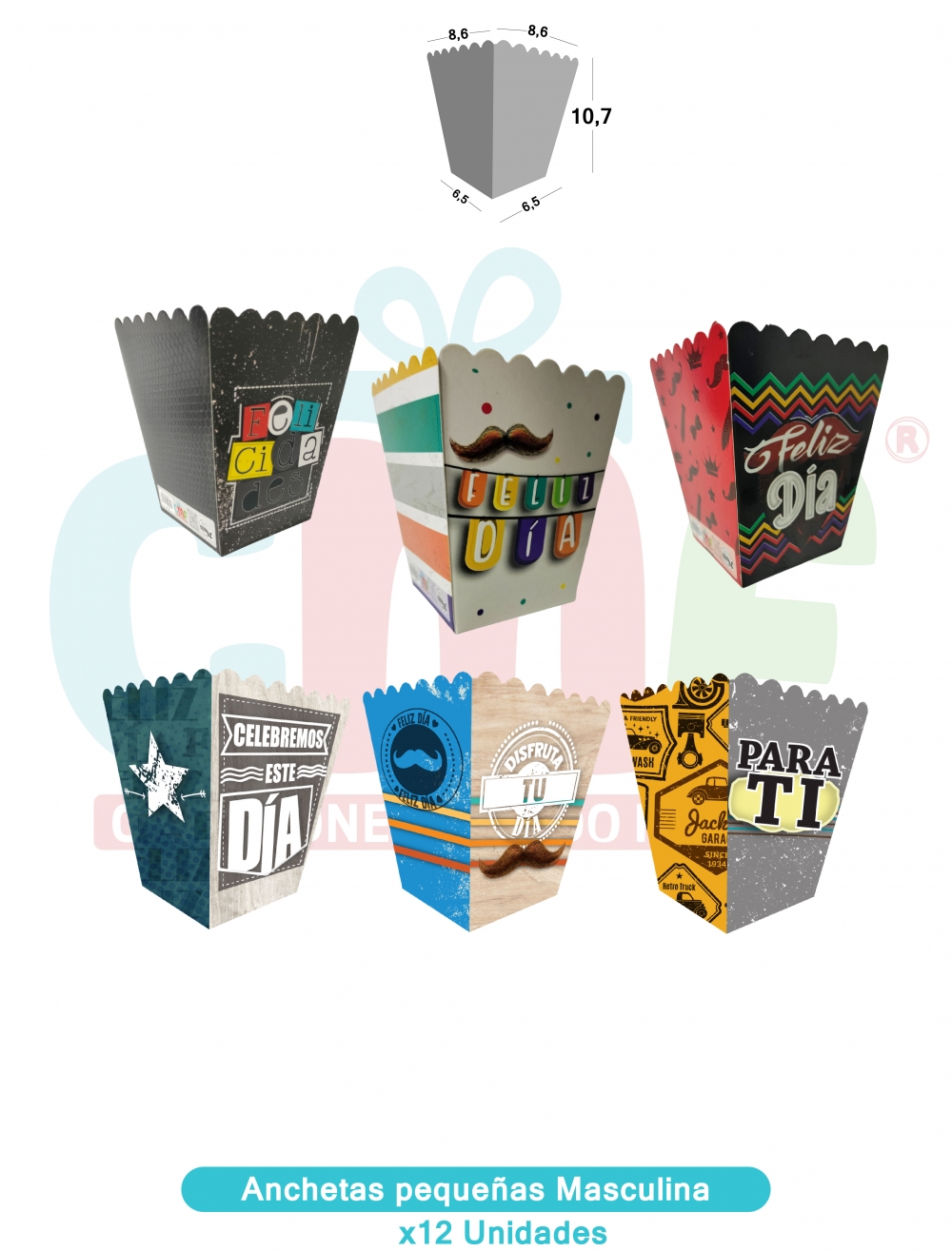 BASE ANCHETA PEQUEÑA X12 PEQUEÑA HOMBRE TODA OCASIÓN