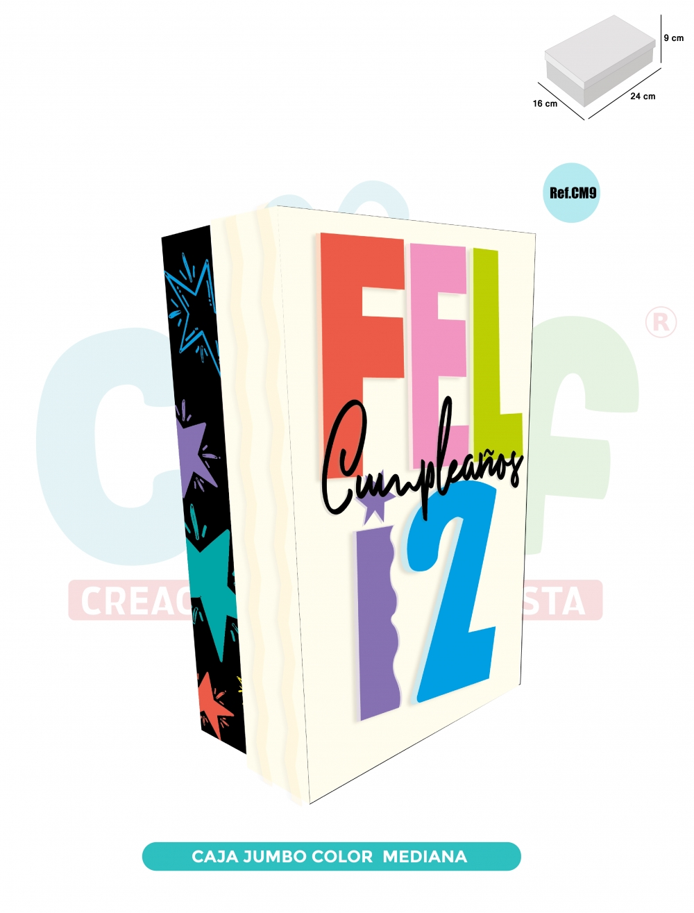 CAJA JUMBO COLOR MEDIANA  CM9