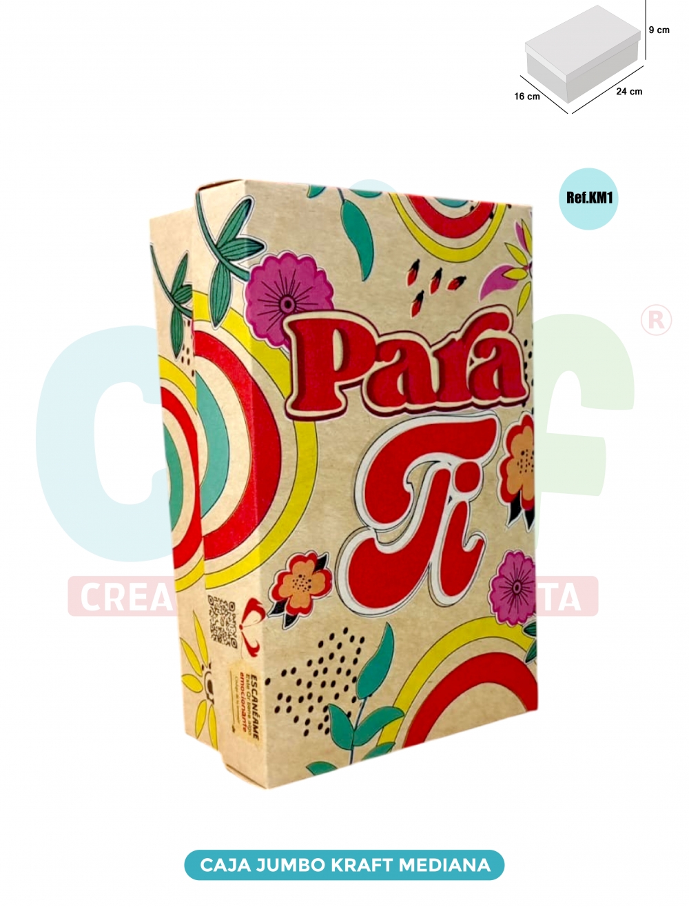 CAJA JUMBO KRAFT  COLOR MEDIANA   KM1