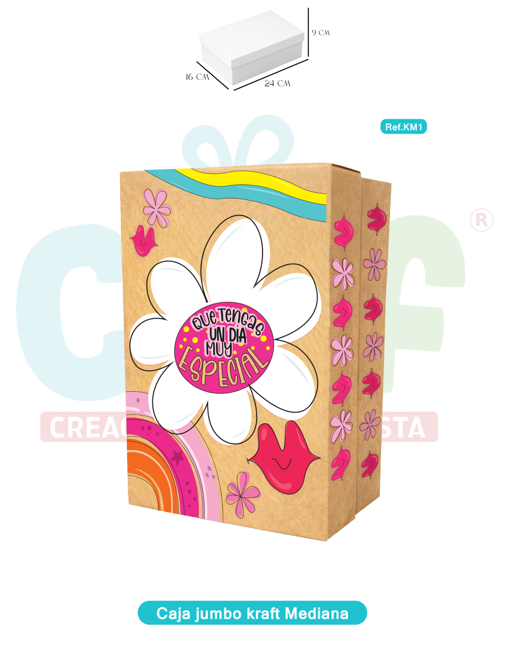 CAJA JUMBO KRAFT  COLOR MEDIANA   KM1