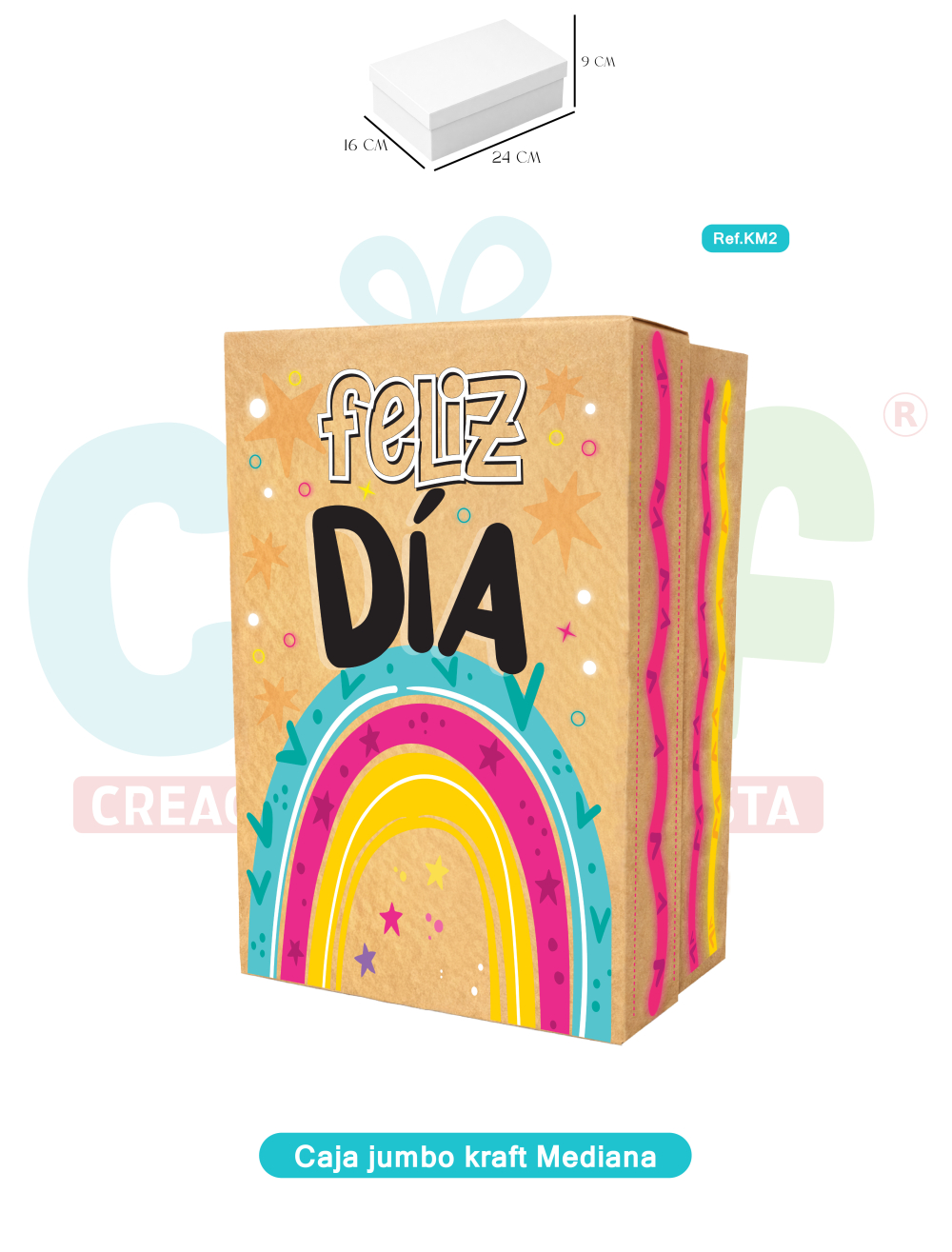 CAJA JUMBO KRAFT  COLOR MEDIANA   KM2