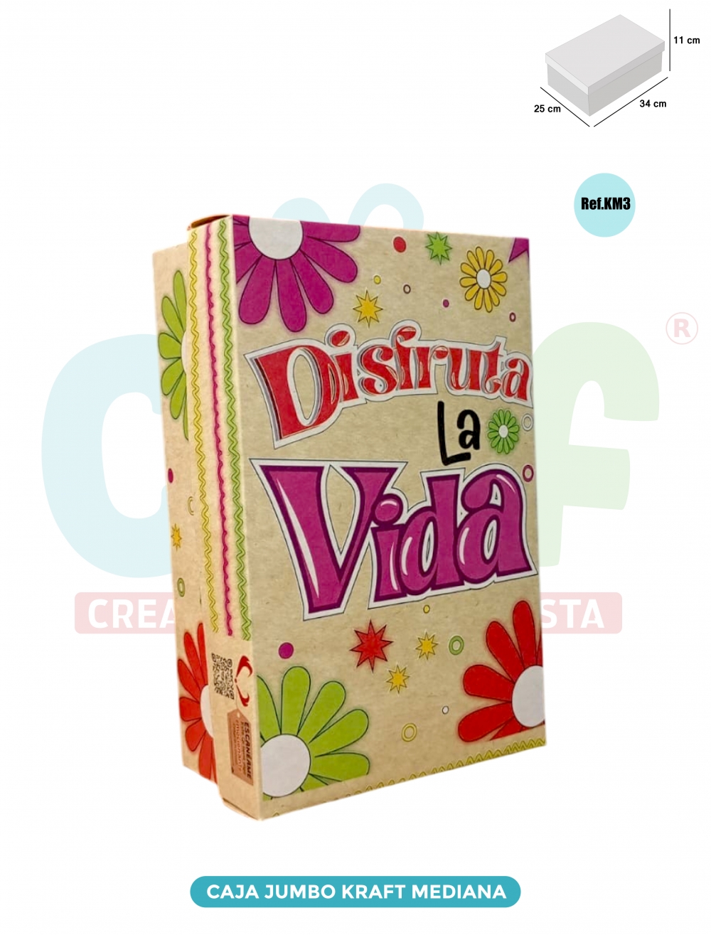 CAJA JUMBO KRAFT  COLOR MEDIANA   KM3