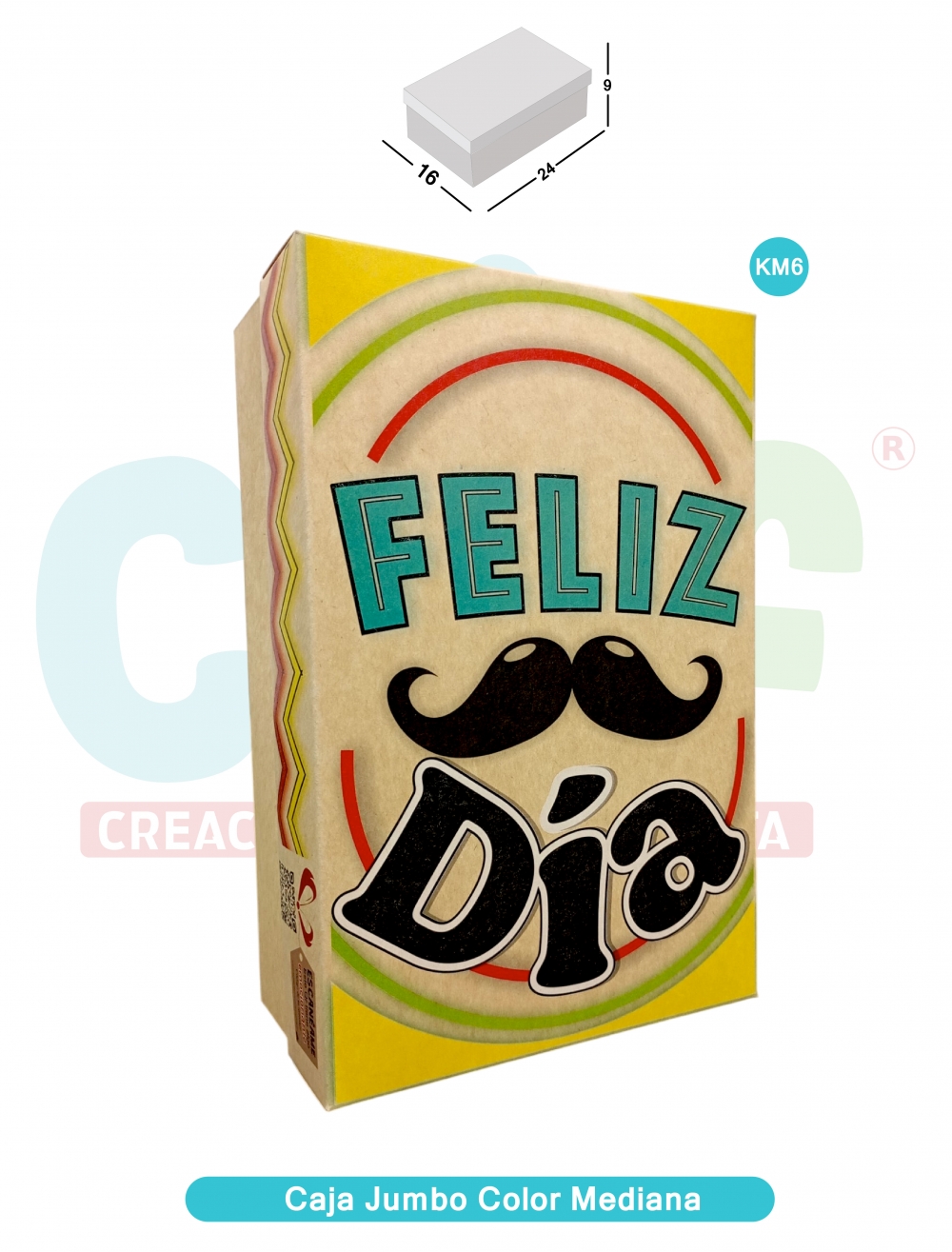 CAJA JUMBO KRAFT  COLOR MEDIANA   KM6